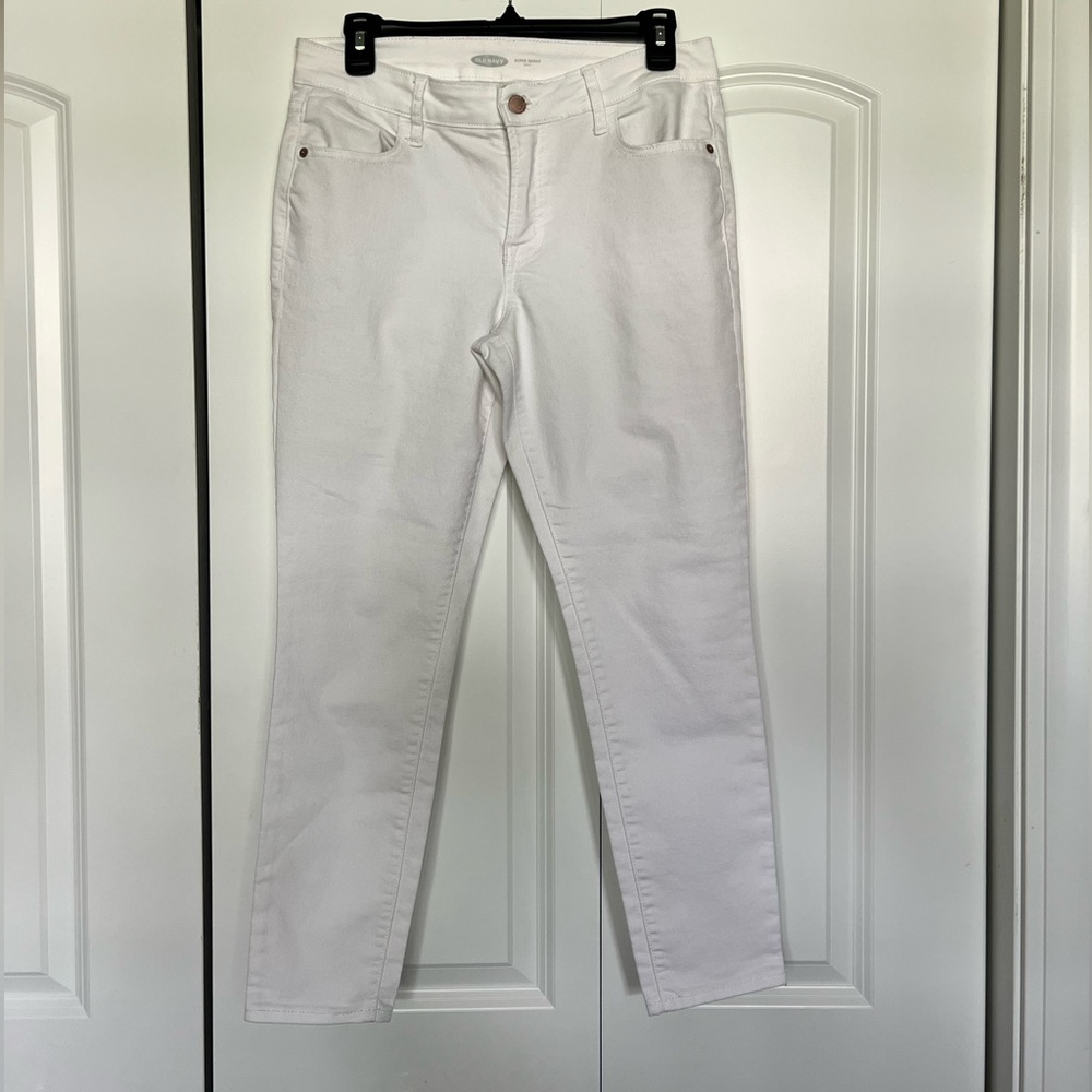 Old Navy Women's White Skinny Jeans